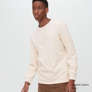 w's airism uv protection crew neck